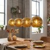 Ripoll hanging light, globe light, pendant light gold, 4-light sources