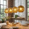 Ripoll hanging light, globe light, pendant light gold, 4-light sources