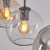 Koyoto hanging light, globe light, pendant light Amber, clear, Smoke-coloured, 3-light sources