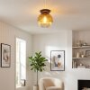 Koyoto ceiling light, globe light 30 cm gold, clear, 1-light source