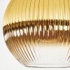 Koyoto ceiling light, globe light 30 cm gold, clear, 1-light source