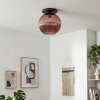 Koyoto ceiling light, globe light 30 cm coppery, 1-light source
