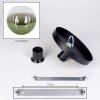 Koyoto ceiling light, globe light 30 cm green, clear, 1-light source