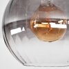 Koyoto ceiling light, globe light 30 cm clear, Smoke-coloured, 1-light source