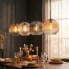 Ripoll hanging light, globe light, pendant light Amber, clear, Smoke-coloured, 4-light sources