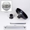 Ripoll ceiling light, globe light clear, Smoke-coloured, 1-light source