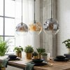 Ripoll hanging light, globe light, pendant light Amber, clear, Smoke-coloured, 3-light sources