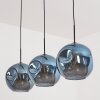 Ripoll hanging light, globe light, pendant light blue, 3-light sources