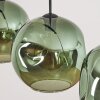 Ripoll hanging light, globe light, pendant light green, 3-light sources