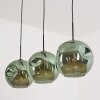 Ripoll hanging light, globe light, pendant light green, 3-light sources