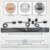 Ripoll hanging light, globe light, pendant light Amber, clear, Smoke-coloured, 3-light sources