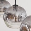 Ripoll hanging light, globe light, pendant light clear, Smoke-coloured, 3-light sources