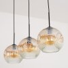 Ripoll hanging light, globe light, pendant light Amber, clear, 3-light sources