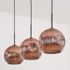 Ripoll hanging light, globe light, pendant light coppery, 3-light sources