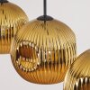 Ripoll hanging light, globe light, pendant light gold, 3-light sources