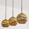 Ripoll hanging light, globe light, pendant light gold, 3-light sources
