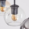 Koyoto hanging light, globe light, pendant light Amber, clear, Smoke-coloured, 3-light sources