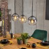Koyoto hanging light, globe light, pendant light Amber, clear, Smoke-coloured, 3-light sources