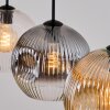 Ripoll hanging light, globe light, pendant light Amber, clear, Smoke-coloured, 4-light sources