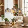 Koyoto hanging light, globe light, pendant light Amber, clear, Smoke-coloured, 3-light sources
