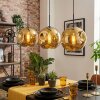 Ripoll hanging light, globe light, pendant light gold, 3-light sources