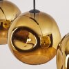 Ripoll hanging light, globe light, pendant light gold, 3-light sources