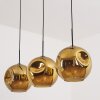 Ripoll hanging light, globe light, pendant light gold, 3-light sources
