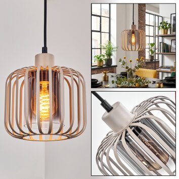 Molan hanging light, pendant light sand-coloured, 1-light source