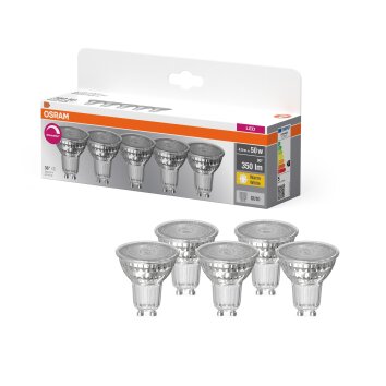 Osram lights GU10 4.5 Watt warm white dimmable 350 Lumen
