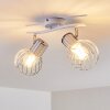 Barakaldo Ceiling Light chrome, white, 2-light sources
