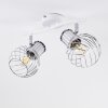 Barakaldo Ceiling Light chrome, white, 2-light sources