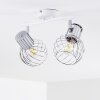 Barakaldo Ceiling Light chrome, white, 2-light sources