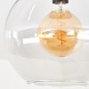 Koyoto ceiling light, globe light 30 cm clear, 1-light source