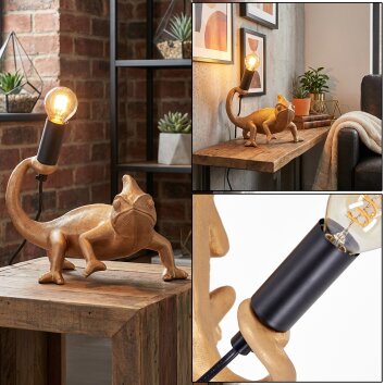 Lyrion table lamp gold, black, 1-light source