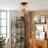 Koyoto ceiling light, globe light 30 cm Amber, 1-light source