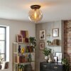 Koyoto ceiling light, globe light 30 cm Amber, 1-light source