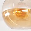 Koyoto ceiling light, globe light 30 cm Amber, 1-light source