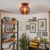 Koyoto ceiling light, globe light 30 cm coppery, 1-light source