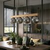 Gastor hanging light, globe light, pendant light Ecru, black, 4-light sources