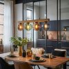 Gastor hanging light, globe light, pendant light Ecru, black, 4-light sources