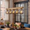 Gastor hanging light, globe light, pendant light Ecru, black, 5-light sources