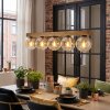 Gastor hanging light, globe light, pendant light Ecru, black, 5-light sources