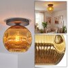 Ripoll ceiling light, globe light gold, 1-light source