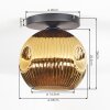 Ripoll ceiling light, globe light gold, 1-light source
