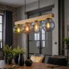 Gastor hanging light, globe light, pendant light Ecru, black, 4-light sources