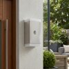 Remil outdoor wall light, Up & Down Light, wall light LED brushed steel, 2-light sources, Motion sensor
