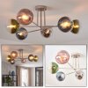 Gastor ceiling light, globe light 80 cm sand-coloured, 6-light sources