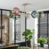 Gastor ceiling light, globe light 80 cm sand-coloured, 6-light sources