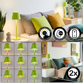 Salgadinho Outdoor table lamp, table lamp LED green, 1-light source