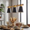 Andian hanging light, pendant light Ecru, black, 3-light sources
